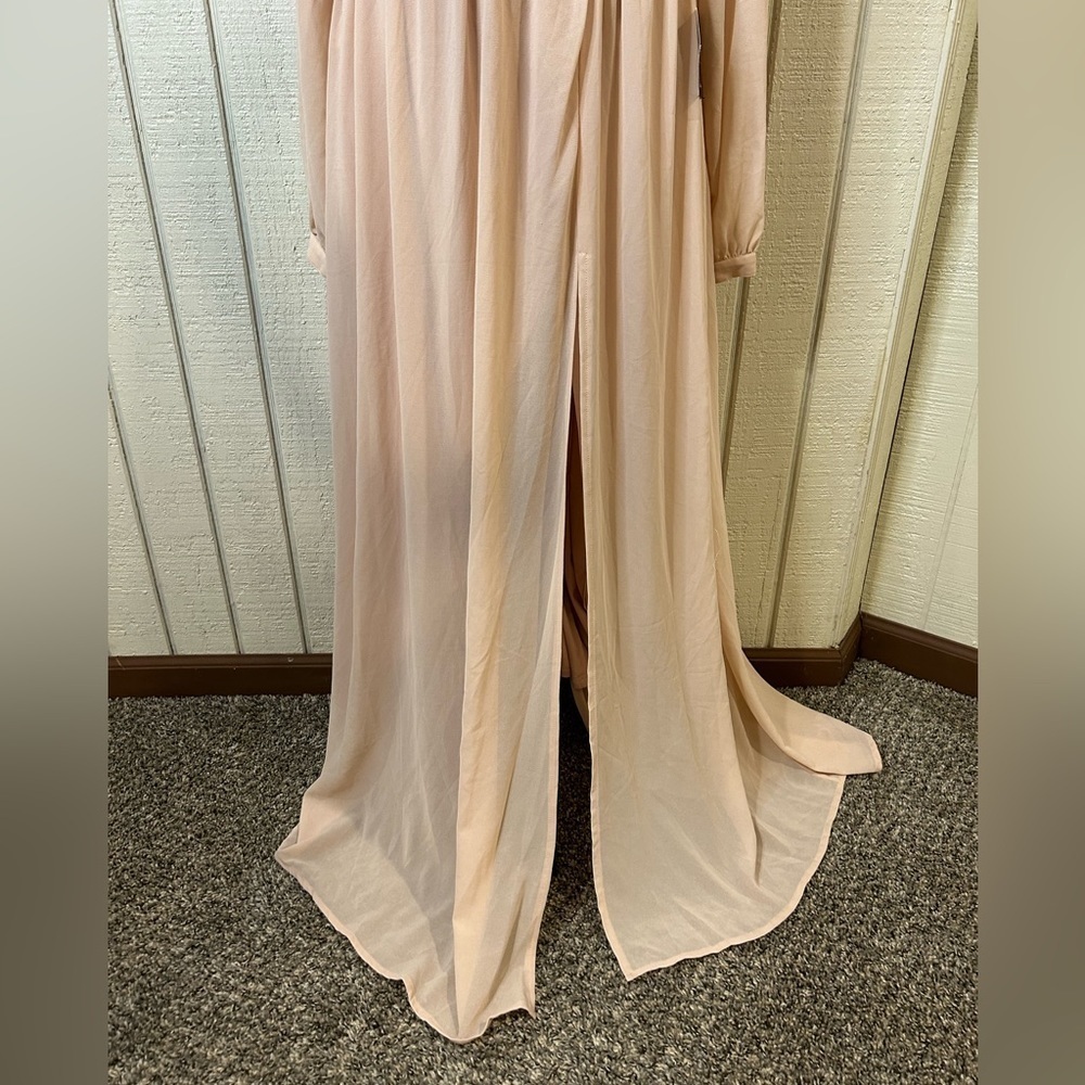 Lulu’s Wondrous Water Lilies Maxi Dress, size Large. NWT. - Picture 4 of 7
